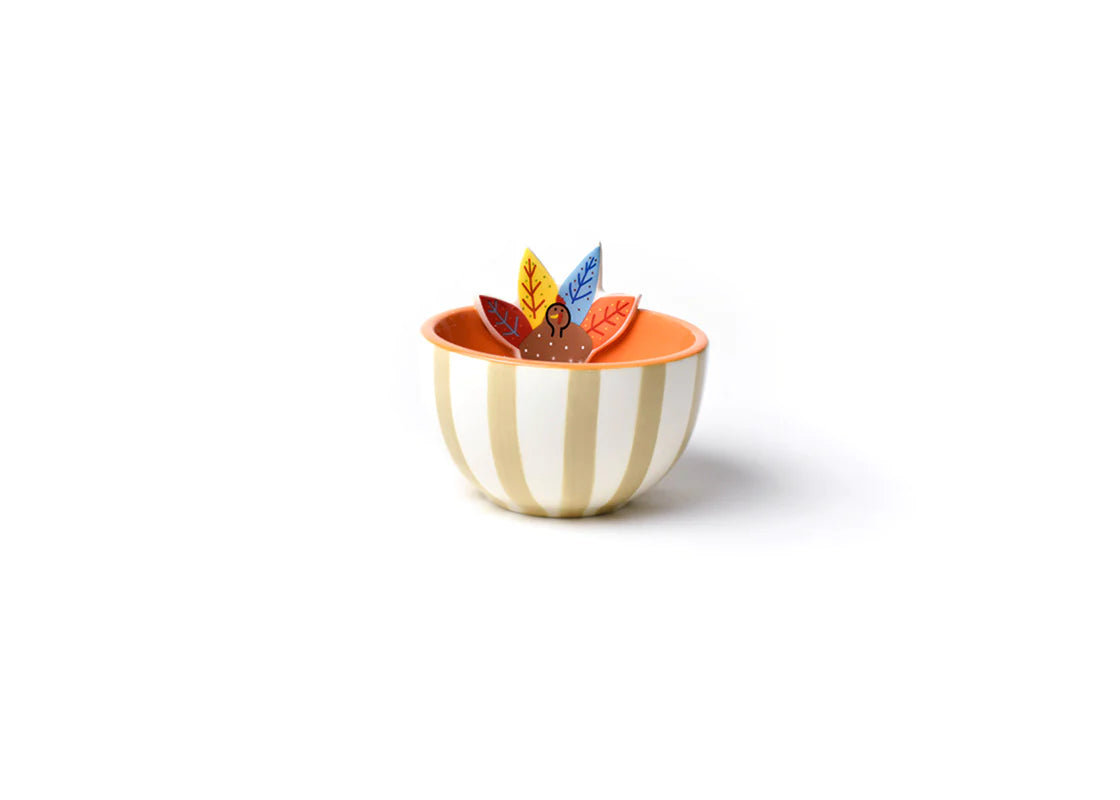 Happy Everything Turkey Embellishment Bowl - A. Dodson's