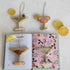 Beaded Fabric Martini Cocktail Ornament - 4 Styles