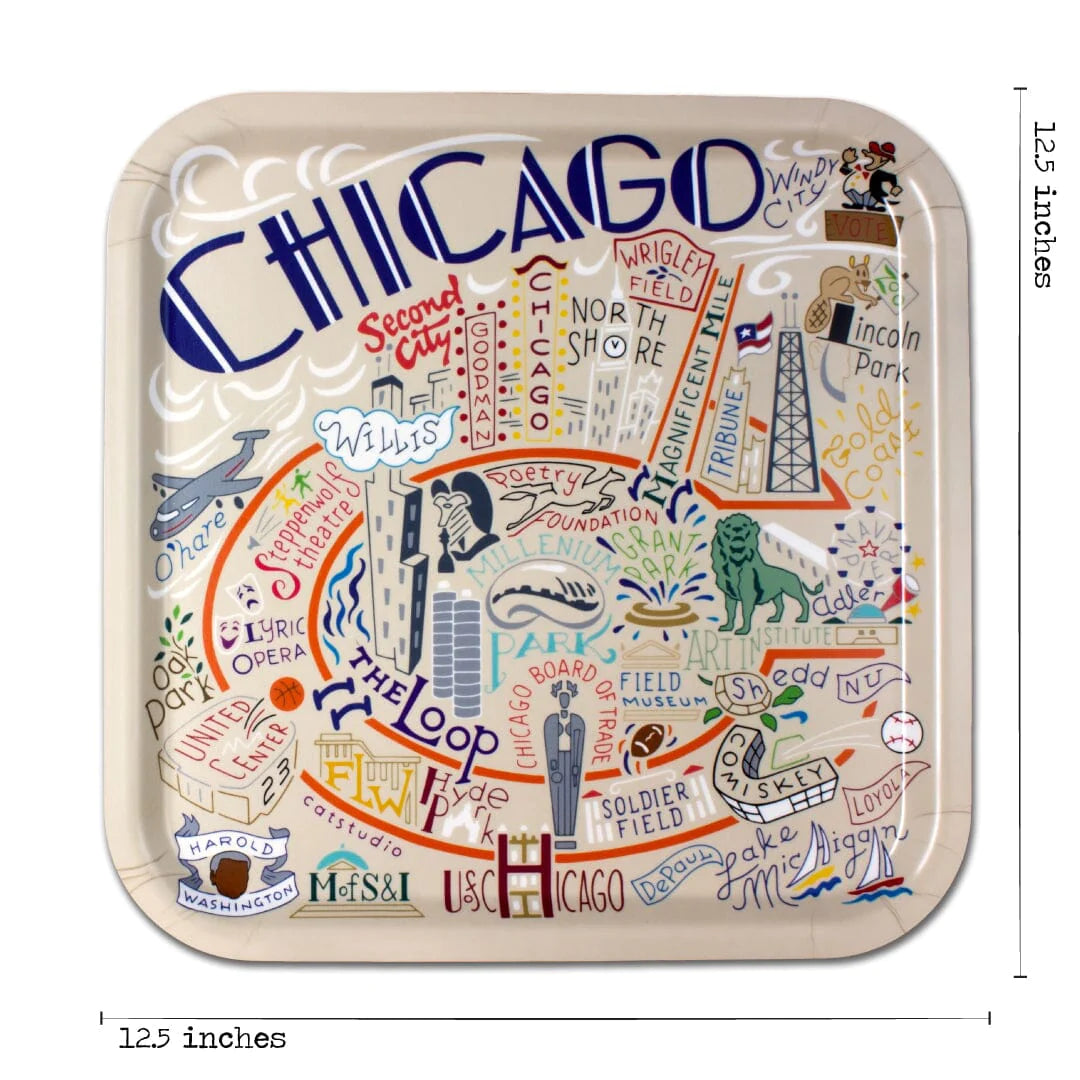 Chicago Birchwood Tray BY CATSTUDIO - A. Dodson's