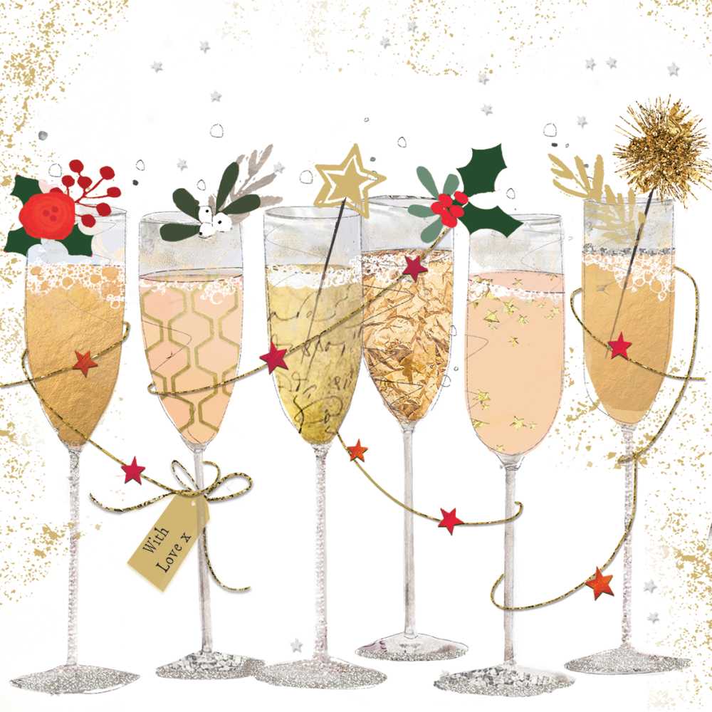 NEW YEAR! CHAMPAGNE Beverage Napkins