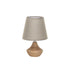 Eucalyptus Wood Table Lamp w/ Linen Shade