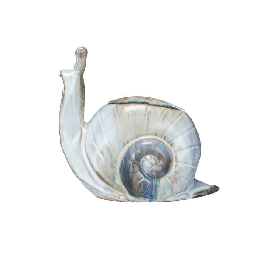 Stoneware Snail Vase or Planter