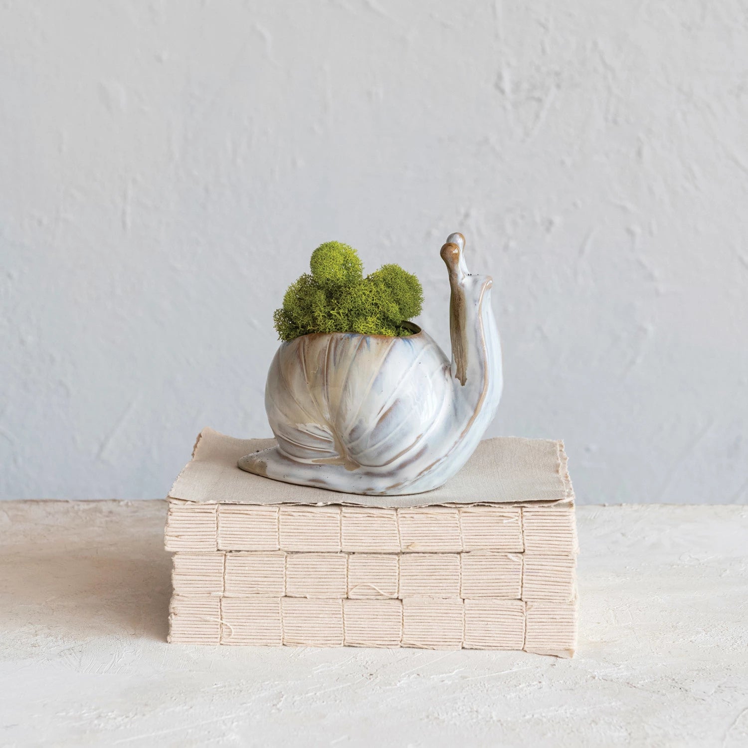 Stoneware Snail Vase or Planter