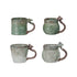 14 oz. Stoneware Mug w/ Mushroom Handle, 4 Styles (Each One Will Vary)