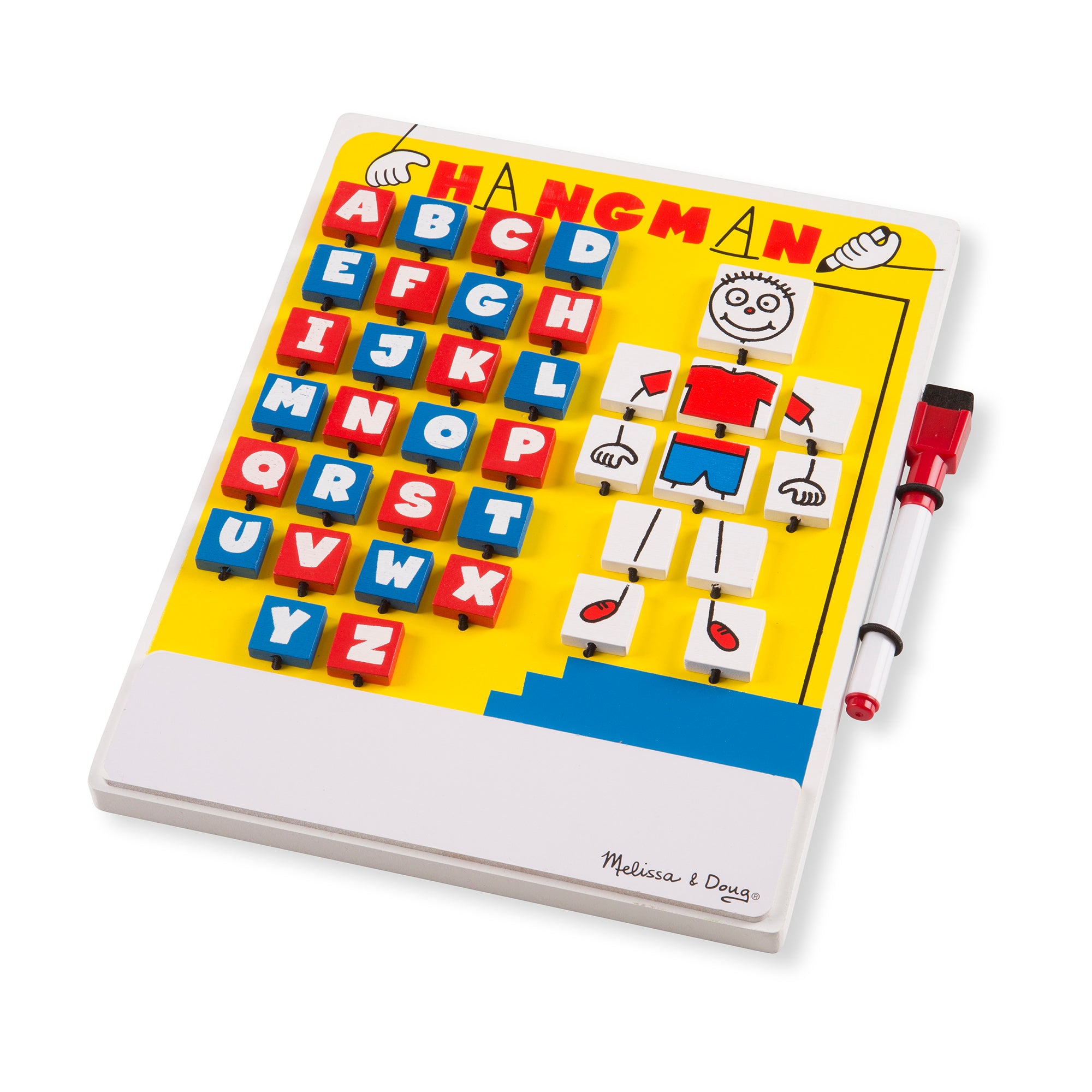 Melissa & Doug Flip to Win Hangman Travel Game - White Board, Dry-Erase Marker