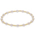 egirl classic sincerity pattern 4mm bead bracelet- pearl - A. Dodson's