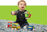 Melissa & Doug K's Kids Pull-Back Vehicle Set - Soft Baby Toy Set With 4 Cars and Trucks and Carrying Case