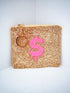 Pink and Gold Money Beaded Coin Purse Keychain - A. Dodson's