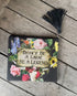 Floral Don't Be A Lady, Be A Legend Zip Pouch - A. Dodson's