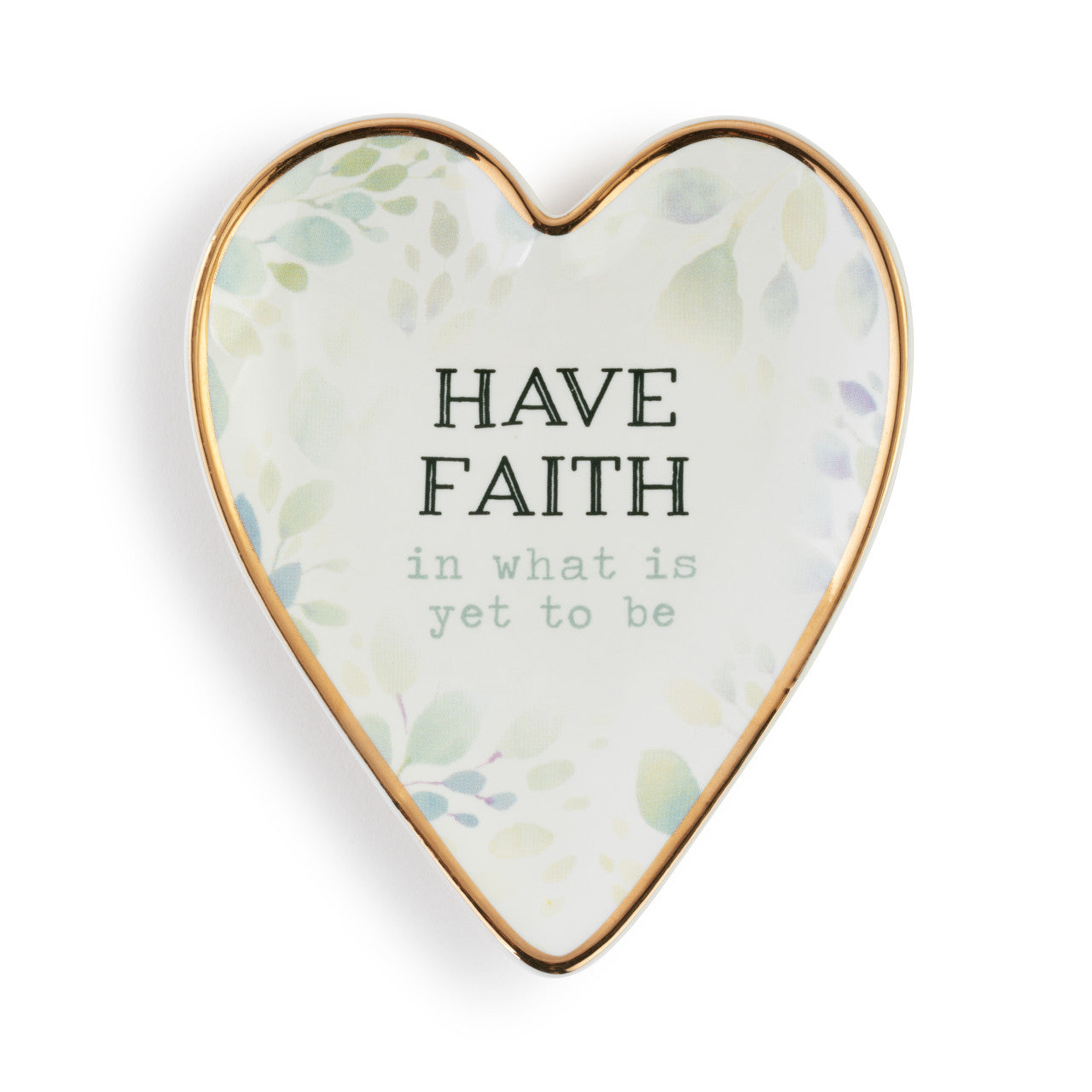 Faith Art Heart Trinket Dish By Demdaco - A. Dodson's