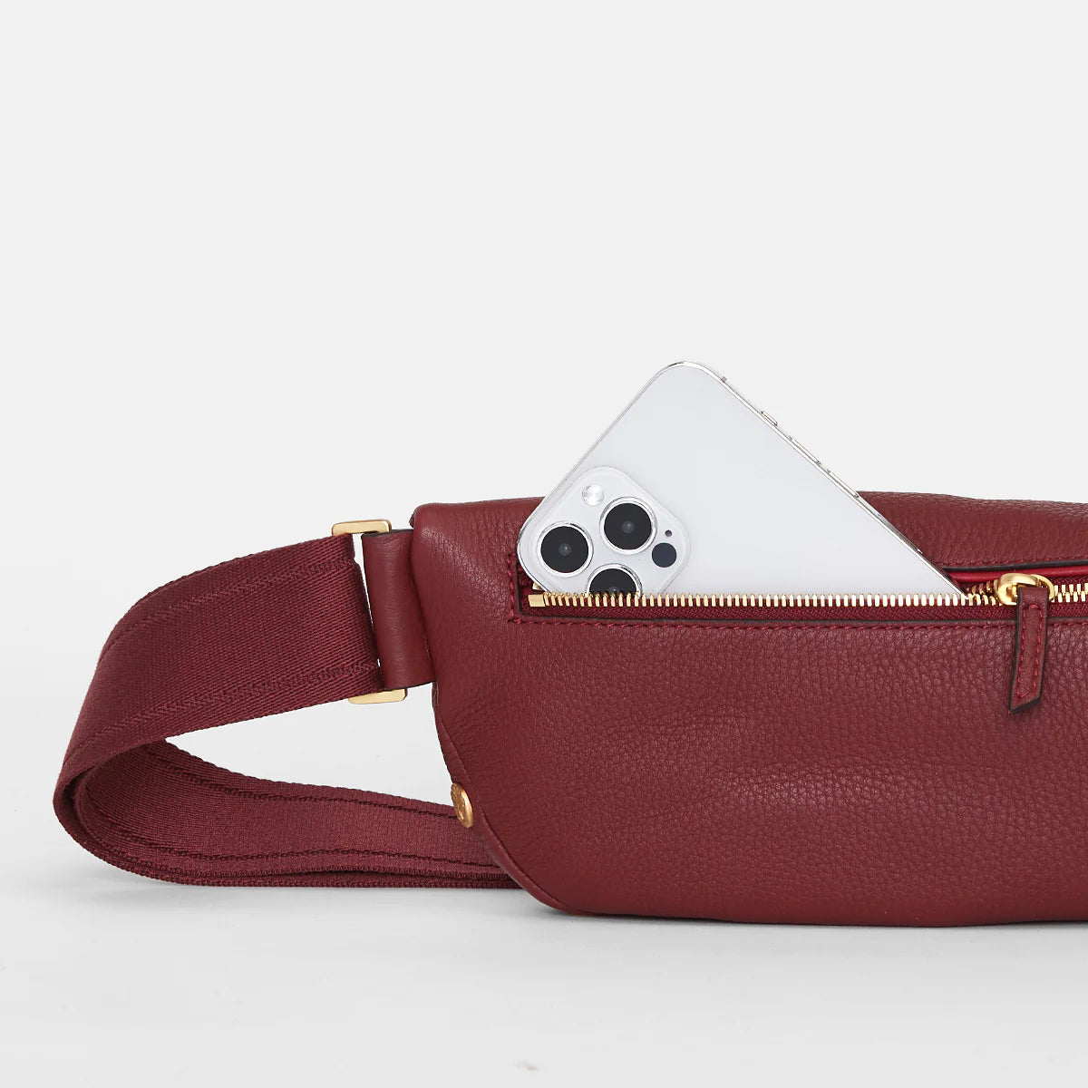 Hammitt Charles Leather Belt Bag in Pomodoro Red - A. Dodson's