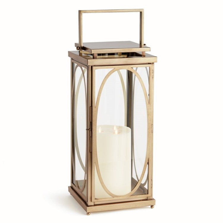 GOLD JACE LANTERN LARGE BY NAPA HOME & GARDEN - A. Dodson's