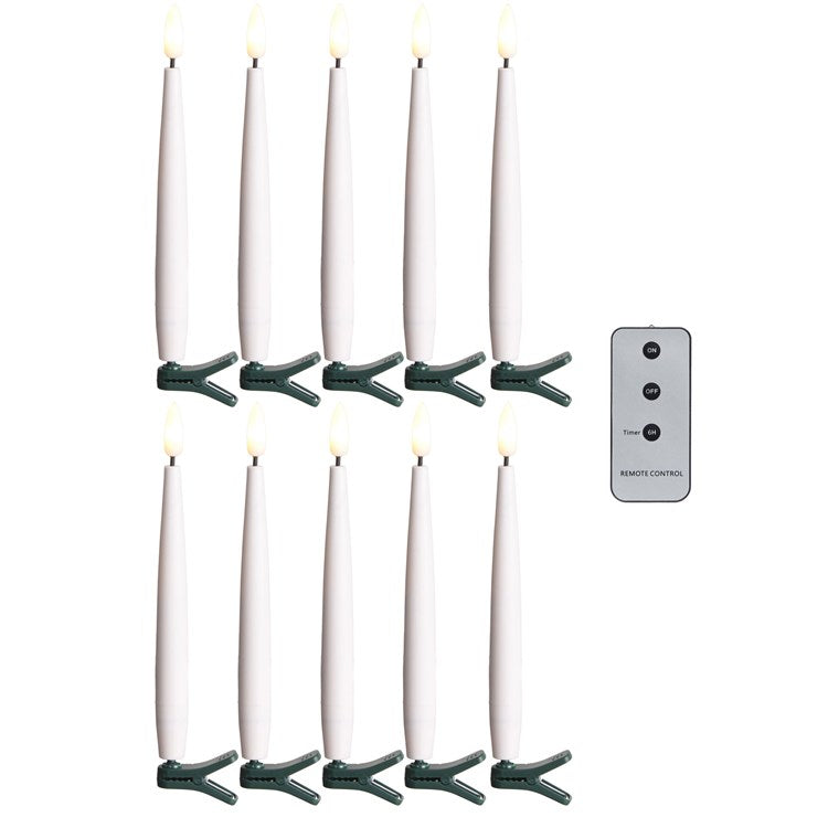 6 Clip-On Lighted Candles with Remote