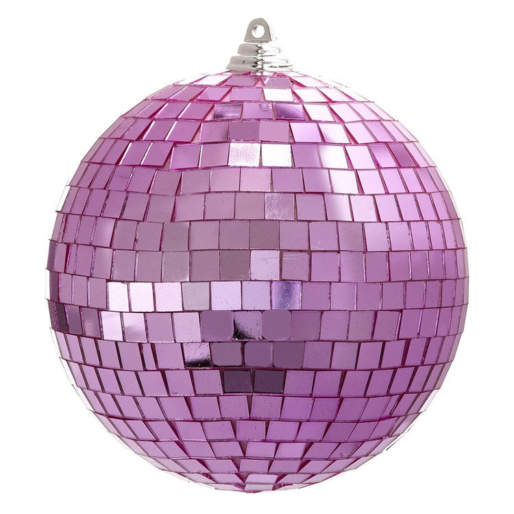 8 Pink Disco Ball Ornament