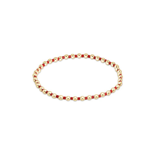 Hope Grateful Bracelet -BRIGHT RED -by enewton