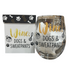 17 oz Stemless Glass w/ Gift Box- Wine, Dogs & Sweatpants - A. Dodson's