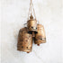 Small Metal Bell on Jute Rope with Star Cut-Outs