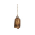 Small Metal Bell on Jute Rope with Star Cut-Outs