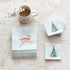 4" Square Paper Holiday Tree Napkins