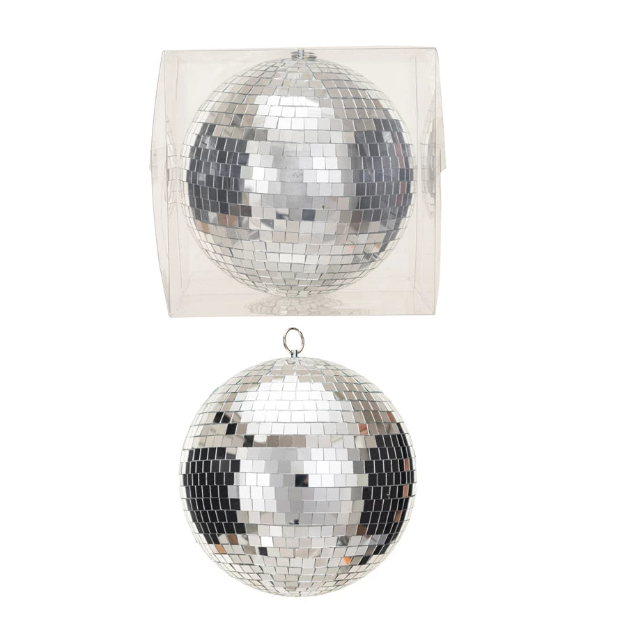 Silver Disco Ball Ornaments