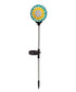 22"H Solar Sunflower Mosaic Globe Garden Stakes, 2 Colors