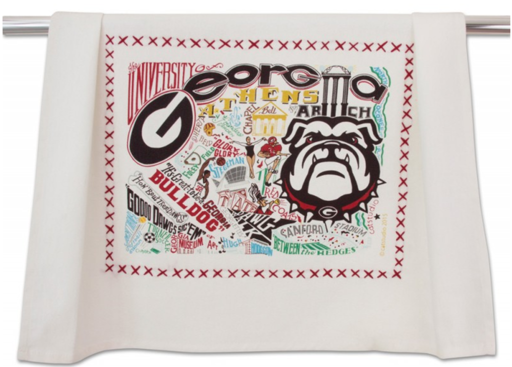 UNIVERSITY OF GEORGIA DISH TOWEL BY CATSTUDIO - A. Dodson's