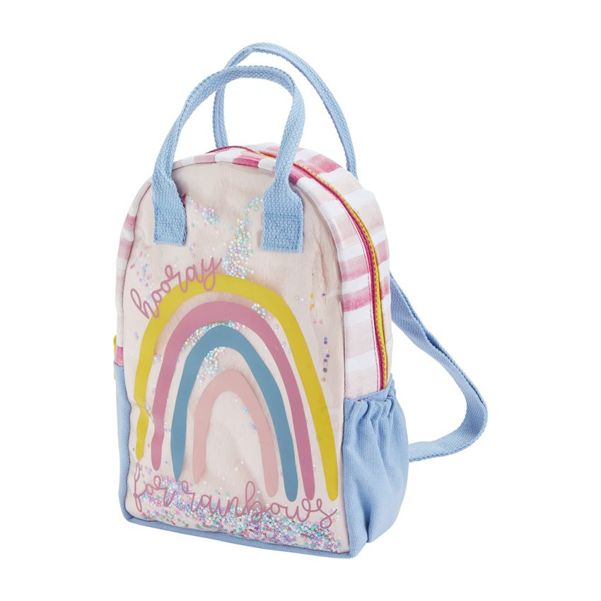 RAINBOW VINYL BACKPACK BY MUD PIE - A. Dodson's