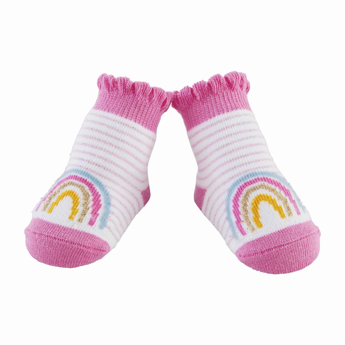 RAINBOW STRIPE SOCKS BY MUD PIE - A. Dodson's