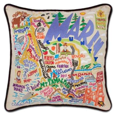 MARIN COUNTY PILLOW BY CATSTUDIO - A. Dodson's