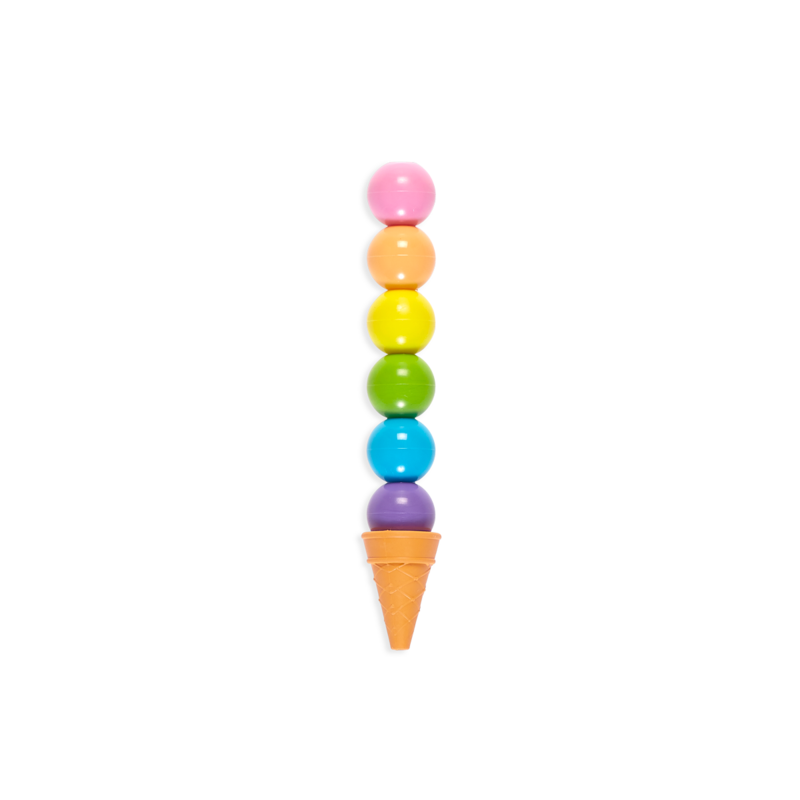 RAINBOW SCOOPS STACKING CRAYONS - A. Dodson's