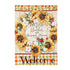 Farmhouse Fall Wreath Garden Suede Flag - A. Dodson's