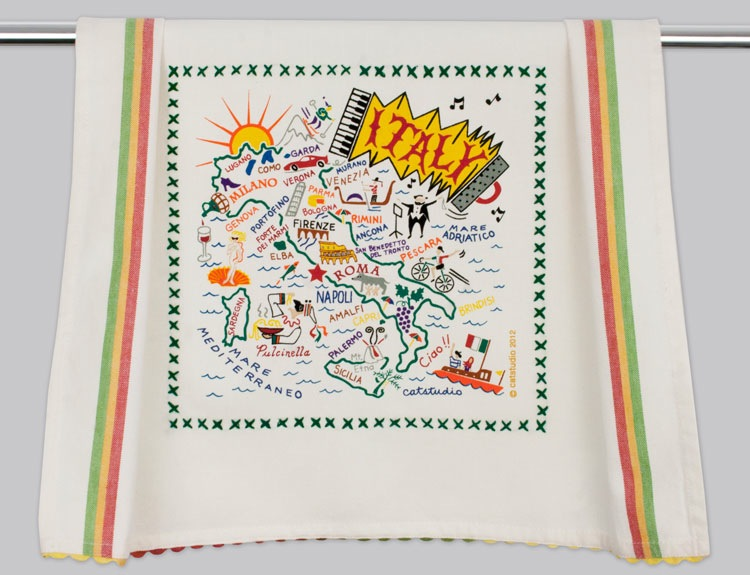 ITALY DISH TOWEL BY CATSTUDIO - A. Dodson's