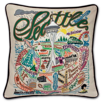 SEATTLE PILLOW BY CATSTUDIO - A. Dodson's