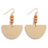 LEATHER WEDGE DROP EARRINGS - A. Dodson's