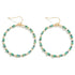 BEADED GREEN EARRINGS - A. Dodson's