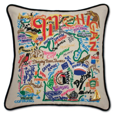 MICHIGAN PILLOW BY CATSTUDIO - A. Dodson's