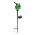 23"H Solar Art Glass Garden Stake, Hummingbird