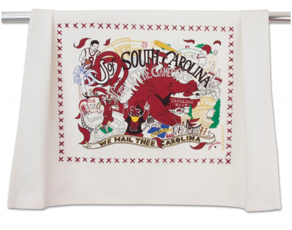 UNIVERSITY OF SOUTH CAROLINA DISH TOWEL BY CATSTUDIO - A. Dodson's