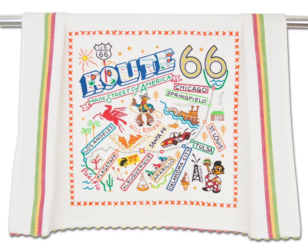 ROUTE 66 DISH TOWEL BY CATSTUDIO - A. Dodson's