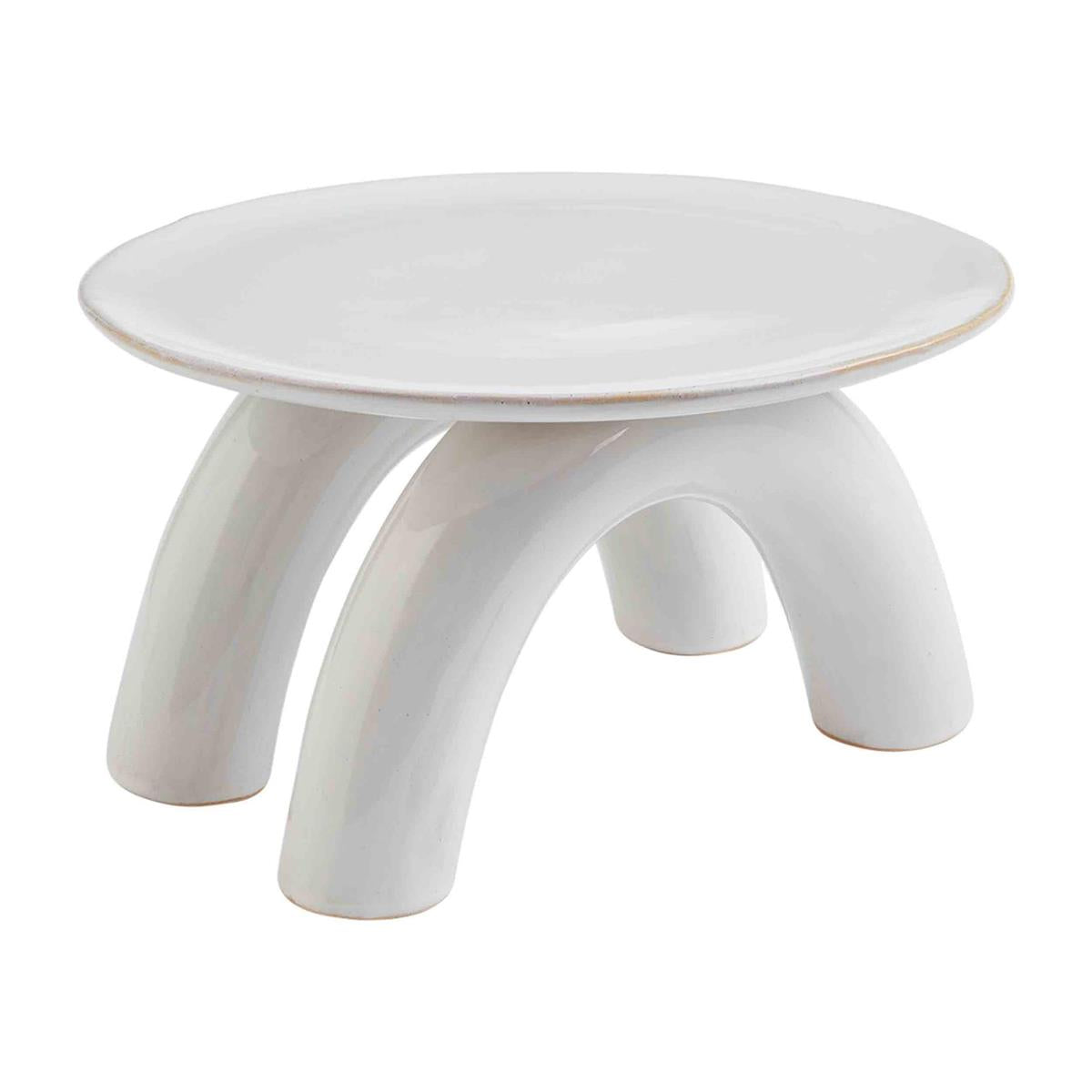 Modern White Pedestal BY MUD PIE - A. Dodson's