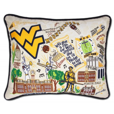 WEST VIRGINIA UNIVERSITY PILLOW BY CATSTUDIO - A. Dodson's