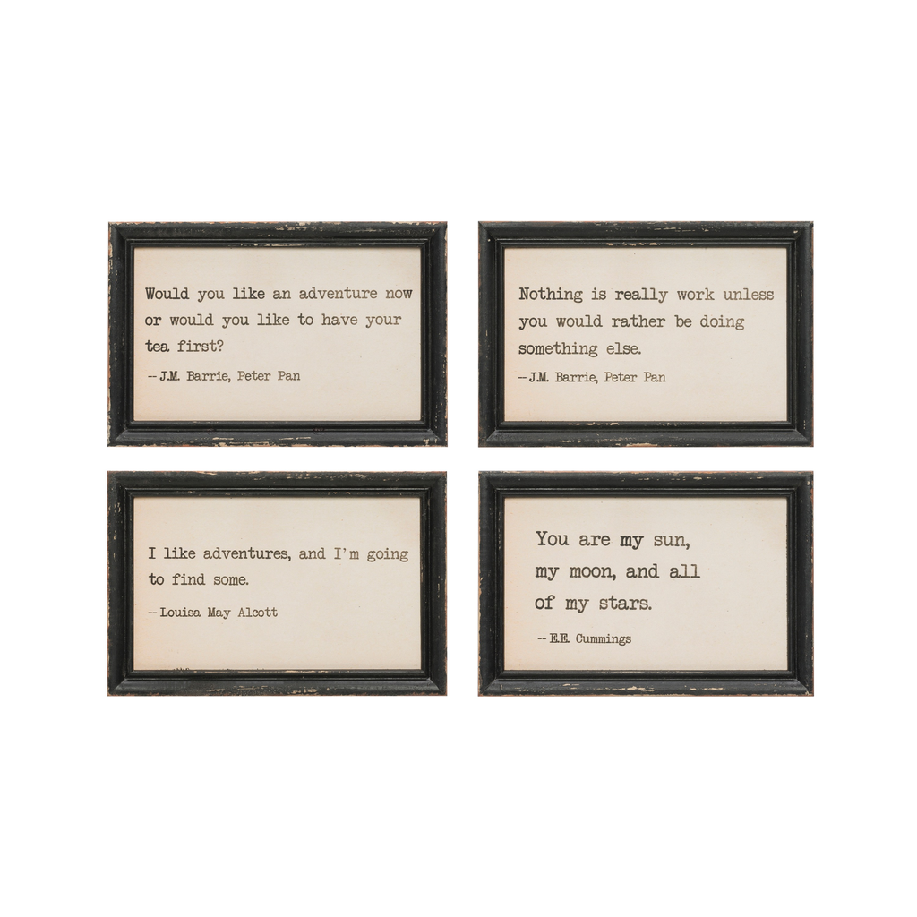 WOOD WALL DECOR WITH QUOTES - A. Dodson's