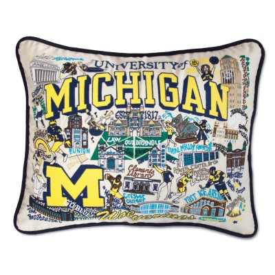 UNIVERSITY OF MICHIGAN PILLOW BY CATSTUDIO - A. Dodson's