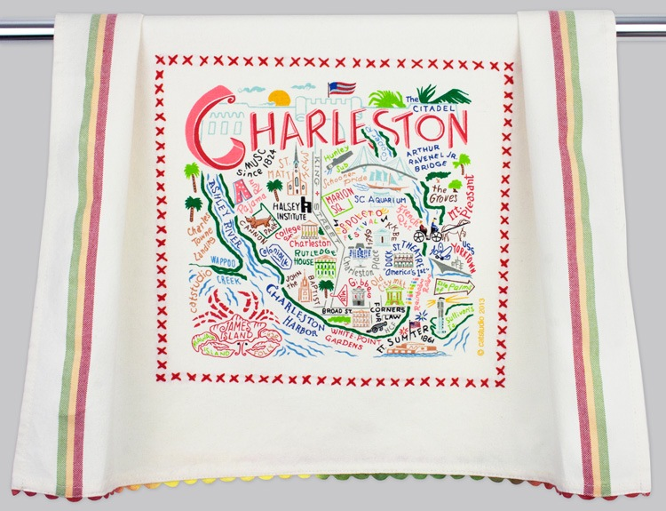 CHARLESTON DISH TOWEL BY CATSTUDIO - A. Dodson's