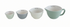 STONEWARE BATTER BOWL-SHAPED MEASURING CUPS - A. Dodson's