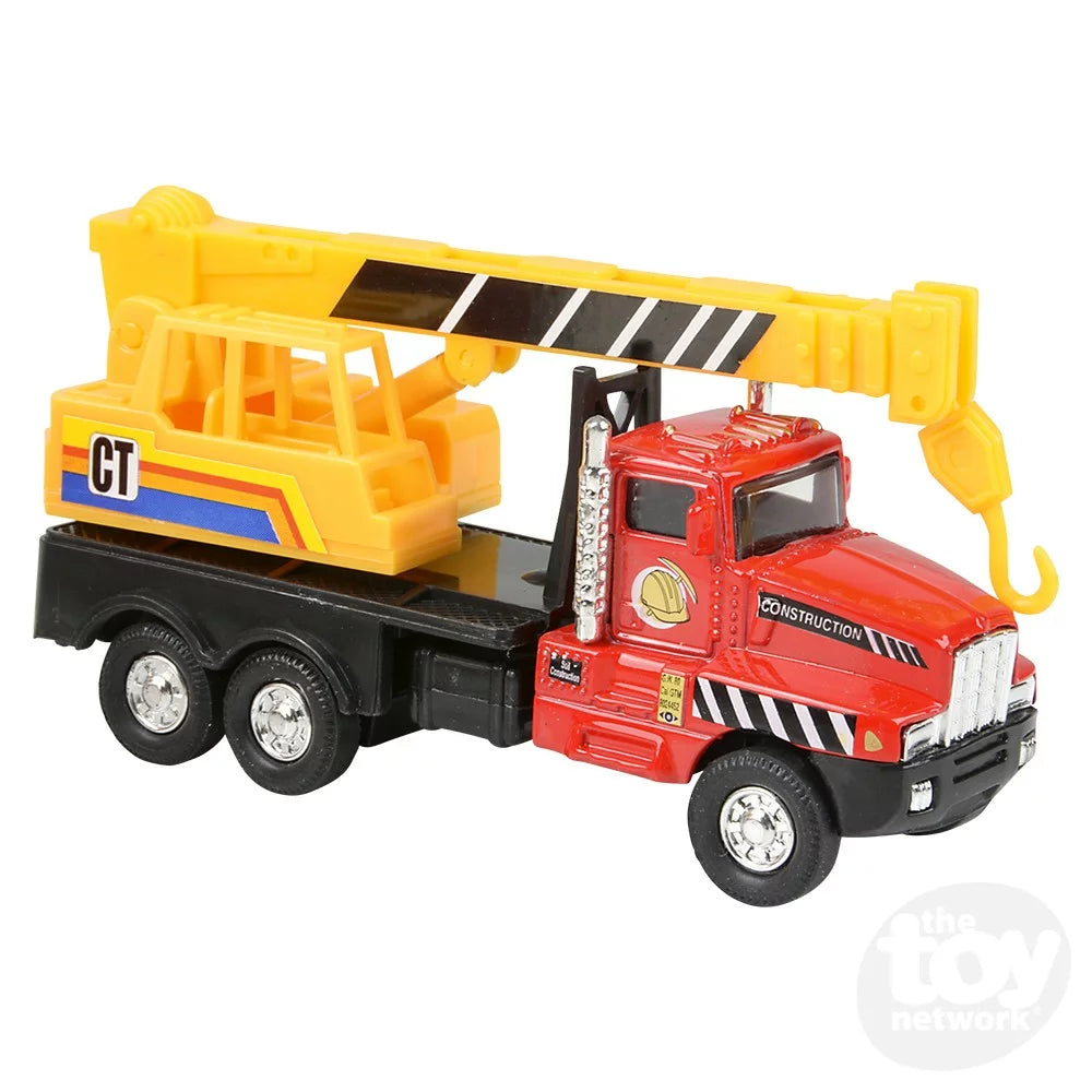 5.25" Die-Cast Pull Back Construction Trucks