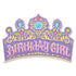 GLITTER BIRTHDAY GIRL CROWN CARD - A. Dodson's