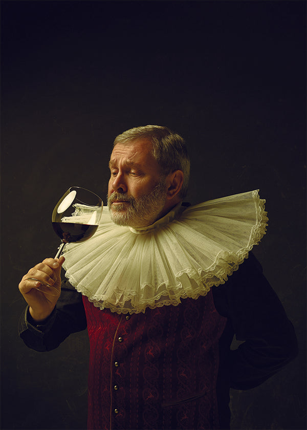 SHAKESPEAREAN MAN WITH WINE CARD - A. Dodson's