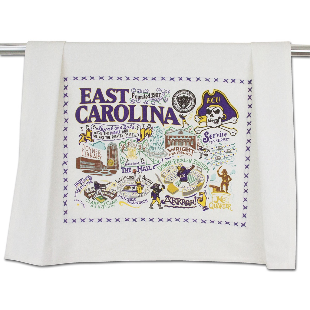 EAST CAROLINA UNIVERSITY DISH TOWEL BY CATSTUDIO - A. Dodson's