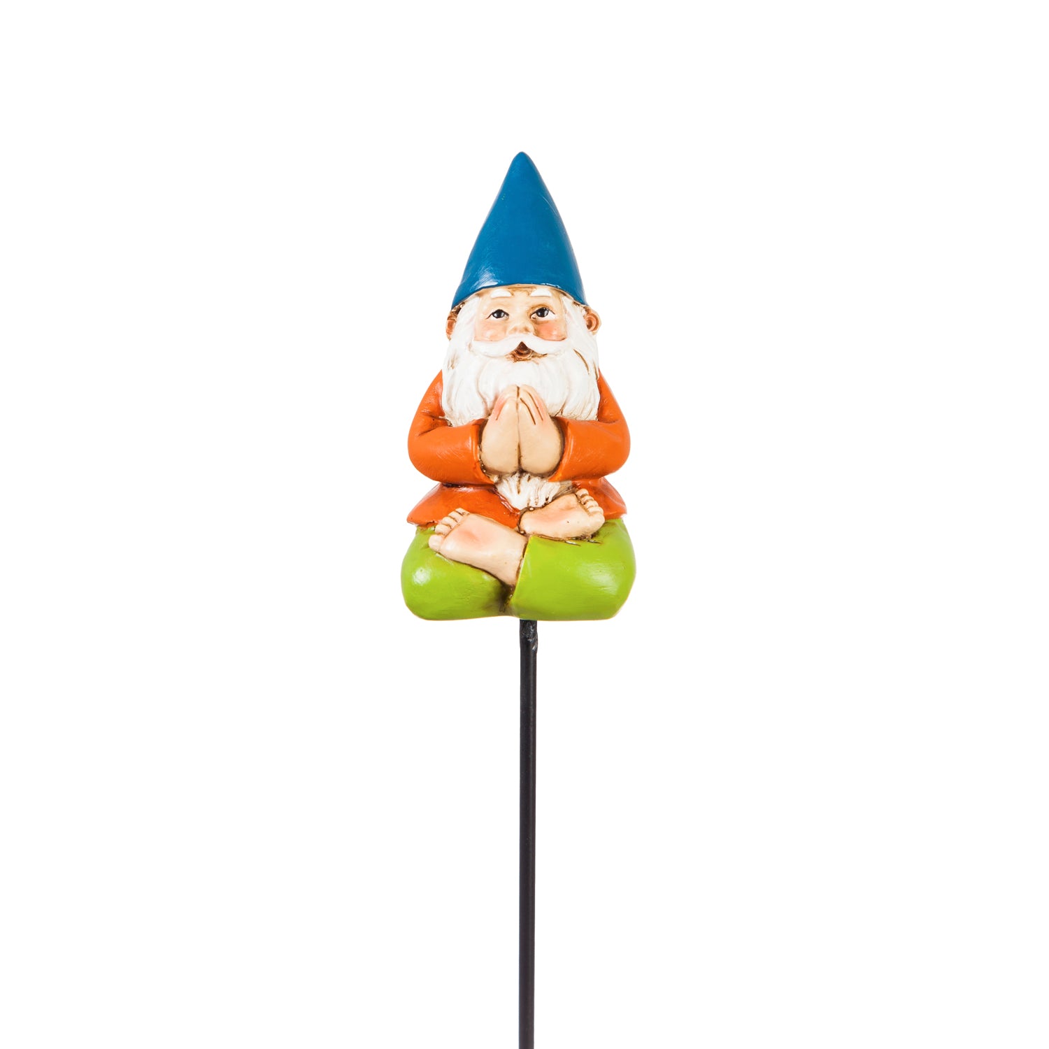 13"H Yoga Gnome Plant Pick